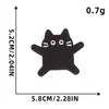 Patches de Bordado Computadorizado Patches de Desenho Animado Patches de Tecido Bordado Patches Termocolantes para Roupas Patches Adesivos Gato Gato Preto Diário Uso Diário