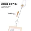 Porta Tarjeta de Identificación de Cuero Sintético con Hebilla Transparente Retráctil de Fácil Extracción y Mosquetón, Porta Credencial Portátil para el Lugar de Trabajo, Imprimible