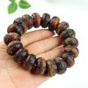 Pulsera de Cera de Abeja Ámbar de Segunda Generación Venta al por Mayor de Fábrica Ámbar Sangre Ámbar Flor Ámbar Medicina Pulsera de Cera Vieja Fluorescente Flotante Agua Salada