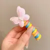 Goma para el Cabello de Alambre de Teléfono de Color Gelatina de Alta Elasticidad para Mujeres, con un Toque de Alta Gama, Estilo Dulce, Cuerda para Cola de Caballo sin Costuras, Accesorio para el Cabello, Goma para el Cabello