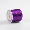 Fábrica 0,8mm fio chato com miçangas fio elástico cor Cristal fio com miçangas acessórios pulseira Wenwan corda trançada atacado