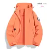 Chamarra tres en uno estilo Luotuo para mujer con forro desmontable, abrigo cortavientos impermeable para hombre para senderismo, viajes, montañismo