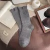 Calcetines retro huecos de lana gruesa estilo japonés hasta la mitad de la pantorrilla para mujer, calcetines cálidos de otoño e invierno para combinar con botas