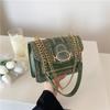 Bolso Pequeño Tejido Estilo Coreano Mujer 2025 Primavera y Verano Nuevo Estilo Occidental Retro Cadena Lana Bolso Cuadrado Pequeño Transfronterizo Bolso de Mujer