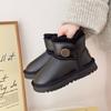 Novo Modelo de Inverno 2026 Nordeste Algodão de Neve Antiderrapante Forrado com Lã Quente Sola Grossa Sapatos Infantis Botas de Neve Sapatos de Algodão