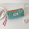 Estuche Plaid de Color Contrastante Hisocute para Estudiantes, Bolsa de Lápices de Papelería de Alto Valor, Bolsa de Almacenamiento de Materiales para Diario de Niña