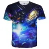 Camiseta de manga curta estampada digitalmente em 3D, popular no exterior, para o verão, solta, com efeito estereoscópico 3D para olho nu, sucesso europeu e americano