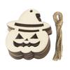 Artesanato de madeira criativa decoração de festa de fim de ano pingente Home DIY Ghost Festival Props decorações de Halloween