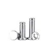 Acero Inoxidable 304 Pasador con Cabeza Ranurado Clip E Anillo de Retención Pasador Cilíndrico Pasador de Localización Pasador Cilíndrico M5M6M8M12