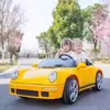 Carro Elétrico Infantil Porsche Veículo Elétrico Controle Remoto nas Quatro Rodas Brinquedo de Carro para Bebês para Crianças Meninos e Meninas Recarregável e Montável
