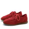 Colección Europea 2026 Otoño Nueva Moda Versátil Casual Deportivo Planos Zapatos de Entrenamiento Alemanes Tenis para Mujer Zapatos de Moda para Mujer