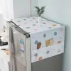 Bolsa de armazenamento com cabide para capa de geladeira, capa de tecido à prova de poeira para porta única e porta dupla, capa de tecido simples para máquina de lavar roupa de tambor para uso doméstico