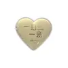 Adorno Creativo para Pastel en Forma de Corazón Oro Puro 999 Día de San Valentín Exquisito Juego de Caja de Regalo Chapada en Oro Recuerdo de Boda