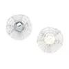 Broche de Hoja de Loto Incrustada con Piedras Intelectual Versátil de Gama Alta Perla Blanca y Negra Bicolor Retro Accesorios de Pines de Gama Alta para Mujeres