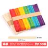 Paquete de Materiales para Maquetas Caseras Palitos de Helado de Colores Hechos a Mano Palitos de Sorbete Palitos de Paleta Palitos de Madera Pequeñas Rodajas de Madera Tiras de Madera