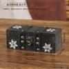 Mini Caixa de Armazenamento Vintage Estilo Chinês Caixa de Joias Embalagem de Joias Caixa de Presente Artesanato em Madeira Adereços de Cinema e Televisão