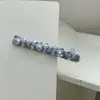 Pasador de Cristal Estilo Coreano de Lujo Ligero Accesorio Versátil para el Cabello Pinza Vertical Elegante Pinza para Moño de Niña Pinza de Pico de Pato de Moda para Cabello Suelto