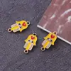 Amazon Moda pulseira de metal estilo nacional de Palmeira joias acessórios diy joias de liga com óleo pingado acessórios