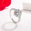 Wsih Venda Quente Transfronteiriça Anel Redondo Super Brilhante Grande Zircônia Anel de Diamante Super Grande Clássico Europeu e Americano para Mulheres