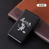 Estuche Delgado para Cigarrillos para 20 Cigarrillos, Ultra-Delgado Portátil para Hombre, Automático Pop-Up, Resistente a la Humedad, Aleación de Aluminio Grabada, Estuche de Cigarrillos de Gama Alta