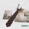 Corbata a rayas estilo universitario JKDK, corbata a cuadros para uniformes de estudiantes japoneses y coreanos, venta al por mayor de fábrica