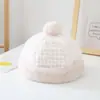 Touca de Bebê Outono e Inverno Bebê Quente de Inverno Super Fofa Touca de Tricô Meninos e Meninas Fofa Touca de Lã Tendência