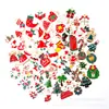 Colgante de Aleación Esmaltada Navideño Colgante de Gota Papá Noel Muñeco de Nieve Reno Colgante de Dibujos Animados Accesorios para Joyería DIY Pulsera Al Por Mayor