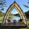 Tienda de Alojamiento Velero Celebridad de Internet al Aire Libre Estilo Campamento Camping Comida Barbecue Hot Pot Lugar Escénico B&B Tienda de Campaña al Aire Libre