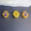 Chapado en Cobre Oro de 18 Quilates Hecho a Mano Encaje Poroso Incrustado Zirconio Cuentas Espaciadoras DIY Pulsera Collar Accesorios de Joyería Hecho a Mano