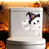 Pegatinas de Inodoro de Halloween Autoadhesivas Impermeables Decoración de Tapa de Baño Pegatinas Decoración de Pared Halloween