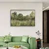 Pintura decorativa de floresta antiga com sombras estilo chinês, arte de nicho retrô francesa, pintura para pendurar na parede de fundo do sofá, pintura para pendurar no hall de entrada