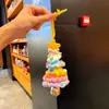 Presentes Criativos de Natal, Estrelas Coloridas de Lã Crochê à Mão, Enfeites Pequenos Decorativos para Árvore de Natal e Carro para Melhorar a Atmosfera