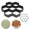 Molde de gravação para piso de cimento produto de cimento piso gravação flor quadrada azulejo pátio jardim padrão de pavimentação calçada