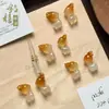 Anel Pingente de Calcedônia Colorida Natural Gato DIY Ágata Cor de Doce Joias Criativas Fofas Animal de Estimação Fofo Estilo Chinês Acessórios de Jade