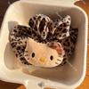 Nuevo Estilo Peluche Gato Leopardo Anillo para el Cabello Intestino Delgado Cuerda de Goma Tendón de Cabello Chica Dulce Cola de Caballo Accesorios para el Cabello para Estudiantes Combinan con Todo