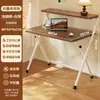 Escritorio Plegable, Escritorio de Computadora sin Instalación, Mesa Pequeña para Estudiante en Casa, Dormitorio, Mesita de Noche, Escritorio Simple para Escribir, Escritorio de Oficina