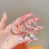 Pulseira Kuromi Infantil Sanrio Meninas Doce Fofa Desenho Animado Feita à Mão Corda de Mão Pequeno Presente Acessórios Delicados