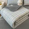 Funda de Cama de Algodón Puro Grado A para Madre y Bebé con Forro de Leche, Doble Cara, Doble Uso, Acolchado, Protector de Colchón Suave, Sábana, Juego de Tres Piezas~