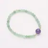 Pulseira Popular Natural de Ametista 8mm do Xiaohongshu para Mulheres, Pulseira de Alta Qualidade de Ametista Roxo Lavanda Atacado