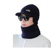 Gorro de Lana Tejido para Hombre Otoño e Invierno Nuevo con Forro Polar Engrosado Cálido Protección para las Orejas Gorro a Prueba de Frío para el Cuello para Hombres de Mediana Edad y Ancianos
