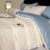 Classe A 100 algodão de fibra longa para maternidade e infantil conjunto de quatro peças algodão algodão lençol de cama cobre-leito bordado nude roupa de cama para dormir