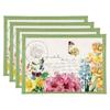 Serie Pastoral de Verano Nueva Transfronteriza Manteles Individuales Limón Concha Lino Estampado Vajilla Manteles Individuales Aislantes Tapetes de Mesa Decoración