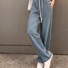 Pantalones Anchos Machete de Tencel Cómodos e Inmortales ~ Vienen con Sensación Fresca, Cintura Suelta, Jeans Ajustados de Tencel, Pantalones Casuales
