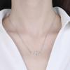 Colar de cruz de diamantes em prata de lei S925, totalmente cravejado, corrente para clavícula feminina de temperamento fashion, joias de prata, fabricantes, atacado