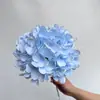 Flor Artificial Hidratante de Tacto Húmedo Flor de Seda Hortensia Arreglo de Mesa para Boda Flor Artificial 90 Flores Rama Única Hortensia Tacto Hidratante Venta al por Mayor