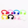 Venta caliente de AliExpress piercing geométrico acrílico multicolor para tabique nasal aro UV para nariz perno para cartílago accesorios nasales E8825
