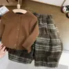 Ropa de Invierno Enteriza de Piel para Niños Nueva Gruesa Exterior para Niños y Niñas Reversible de Felpa de Cordero Exterior Exportación