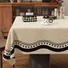 Toalha de Mesa Retangular Estilo Americano em Pele de Cordeiro Impermeável à Prova de Óleo Sem Lavar Toalha de Mesa Doméstica Pano de Mesa de Centro em PVC Pano de Jantar Toalha de Mesa