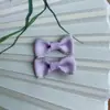 Gravata Borboleta de Fita com Borda Prateada Acessório DIY Cor Sólida Acessório de Decoração de Presente Estilo Luxo Leve Estampagem Dourada