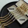 Acessórios de Verão Nicho Luxo Leve Costura Quadrado Zircônia Pulseira Estilo Europeu e Americano ins Aço Titânio Ouro 18K Joias E030